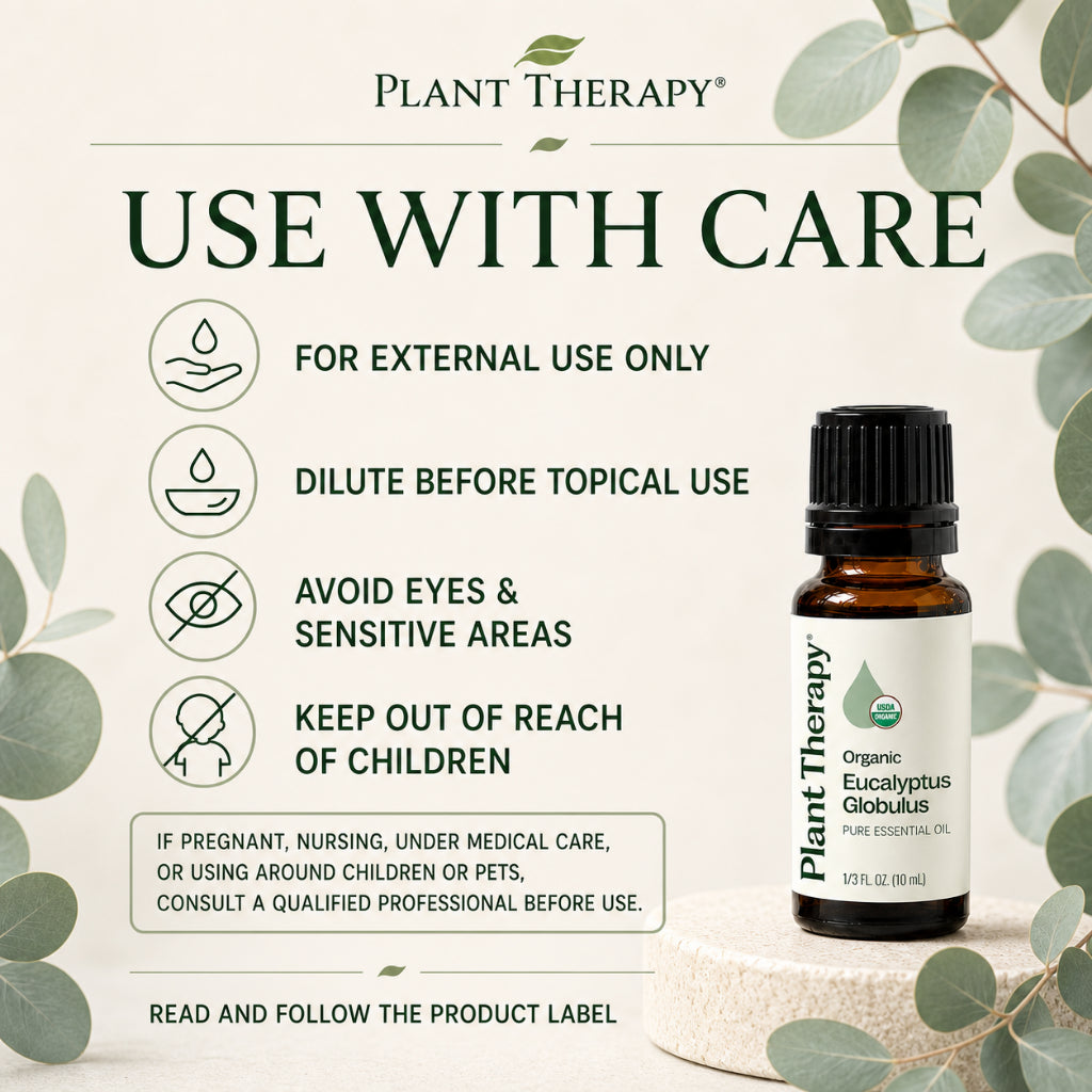 Plant Therapy Organic Eucalyptus Globulus Essential Oil