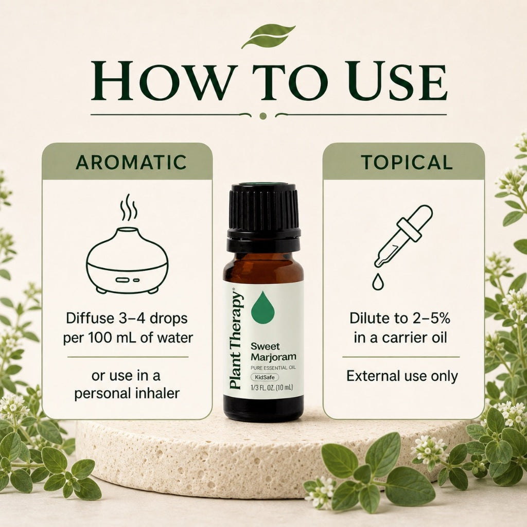 Plant Therapy Sweet Marjoram Essential Oil