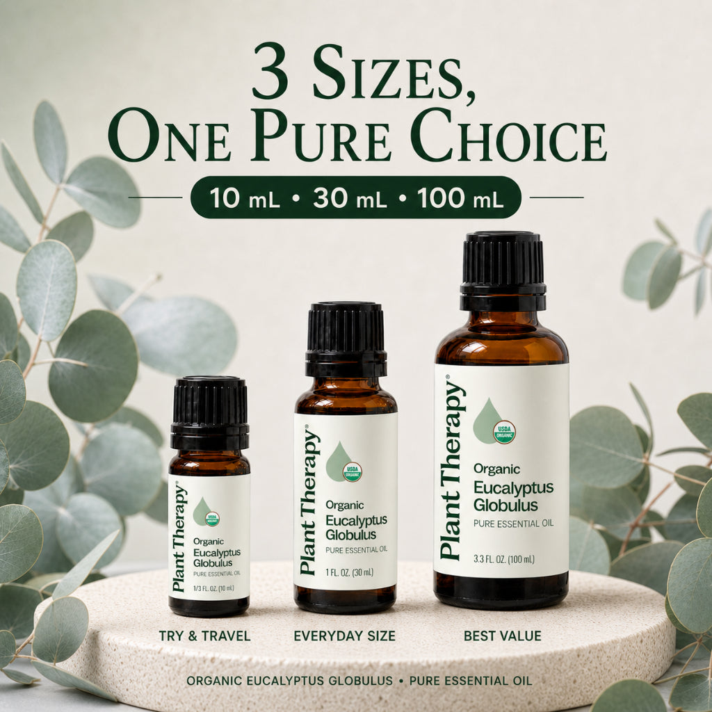 Plant Therapy Organic Eucalyptus Globulus Essential Oil