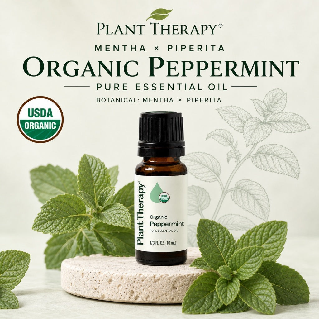 Plant Therapy Organic Peppermint Essential Oil | Official SG Authorised Distributor