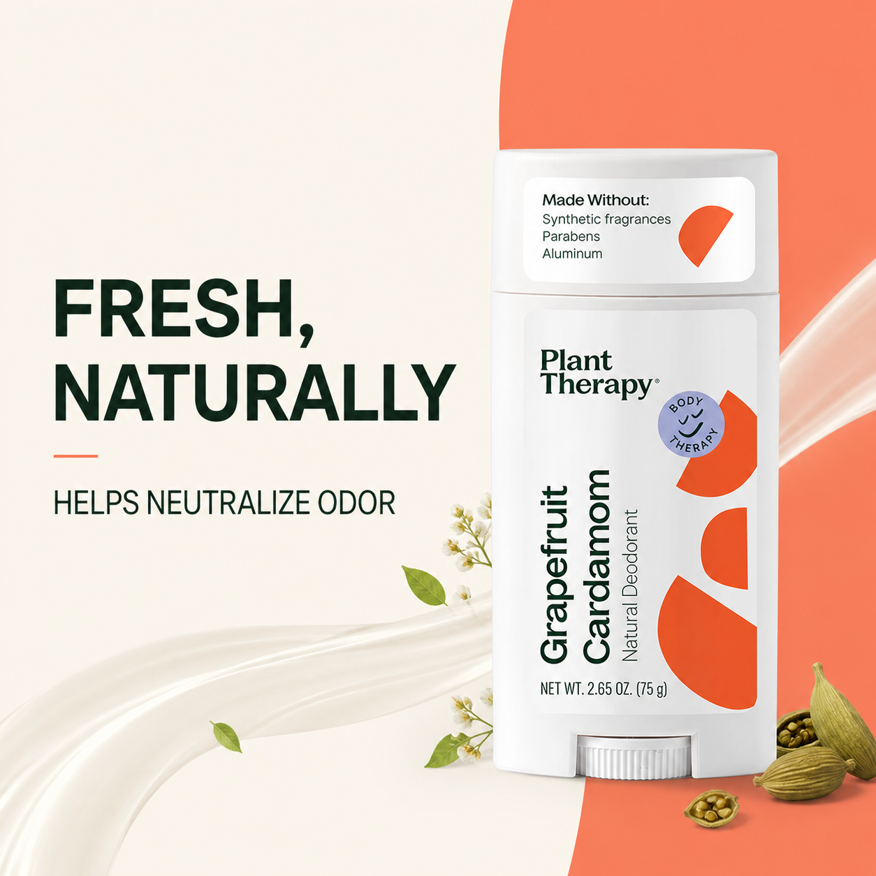 Grapefruit Cardamom Natural Deodorant