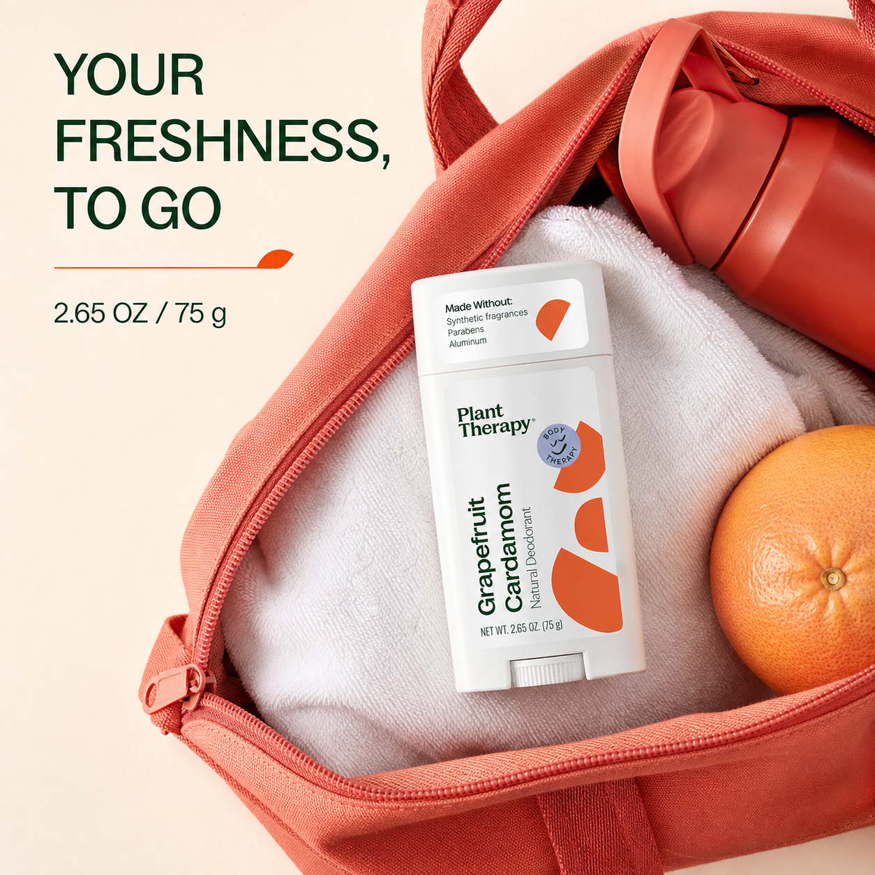 Grapefruit Cardamom Natural Deodorant
