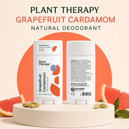 Grapefruit Cardamom Natural Deodorant