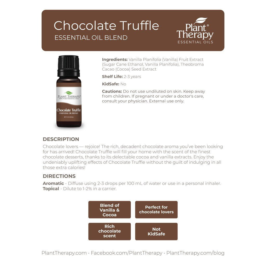 Chocolate Truffle Essential Oil Blend product image 4 – Nature Therapy Singapore