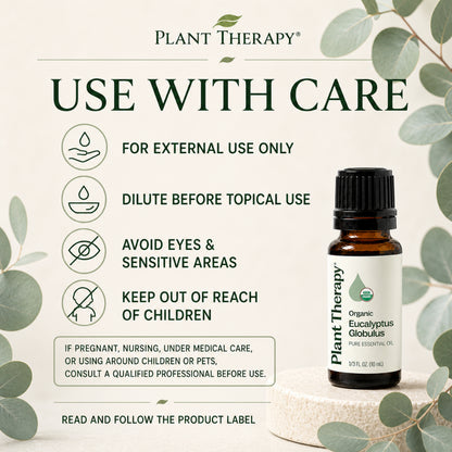 Plant Therapy Organic Eucalyptus Globulus Essential Oil