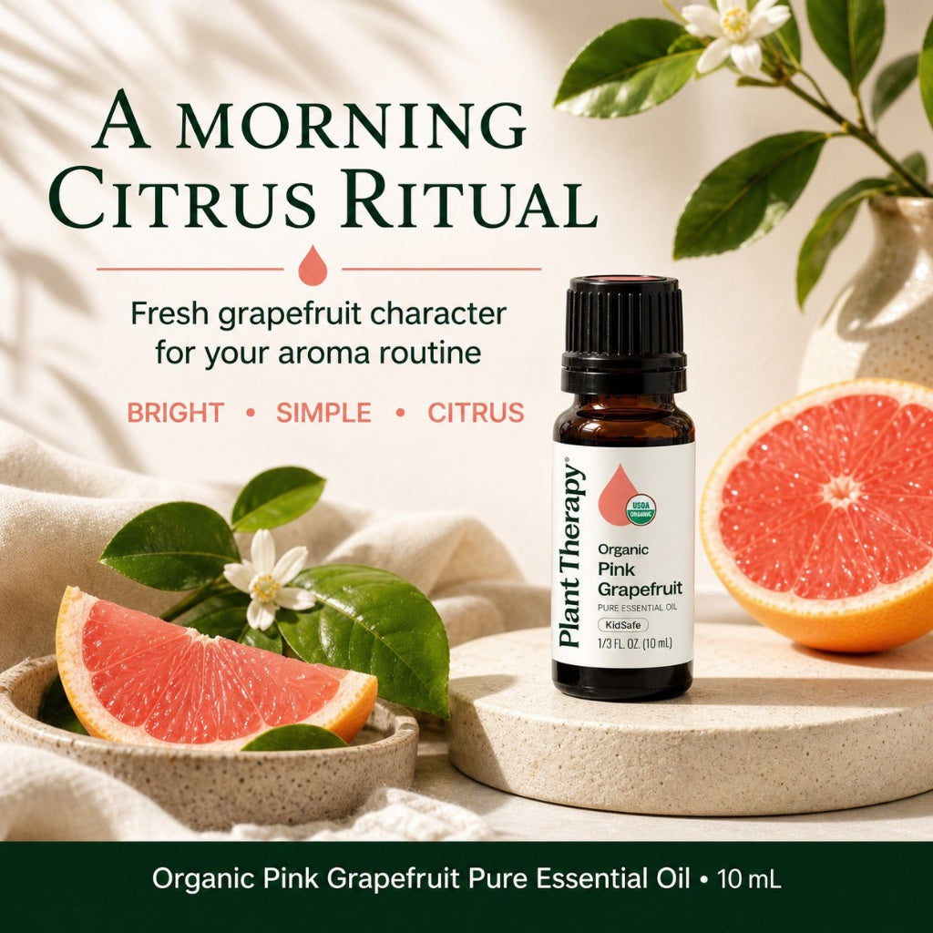 Plant Therapy Grapefruit Pink Organic Essential Oil
