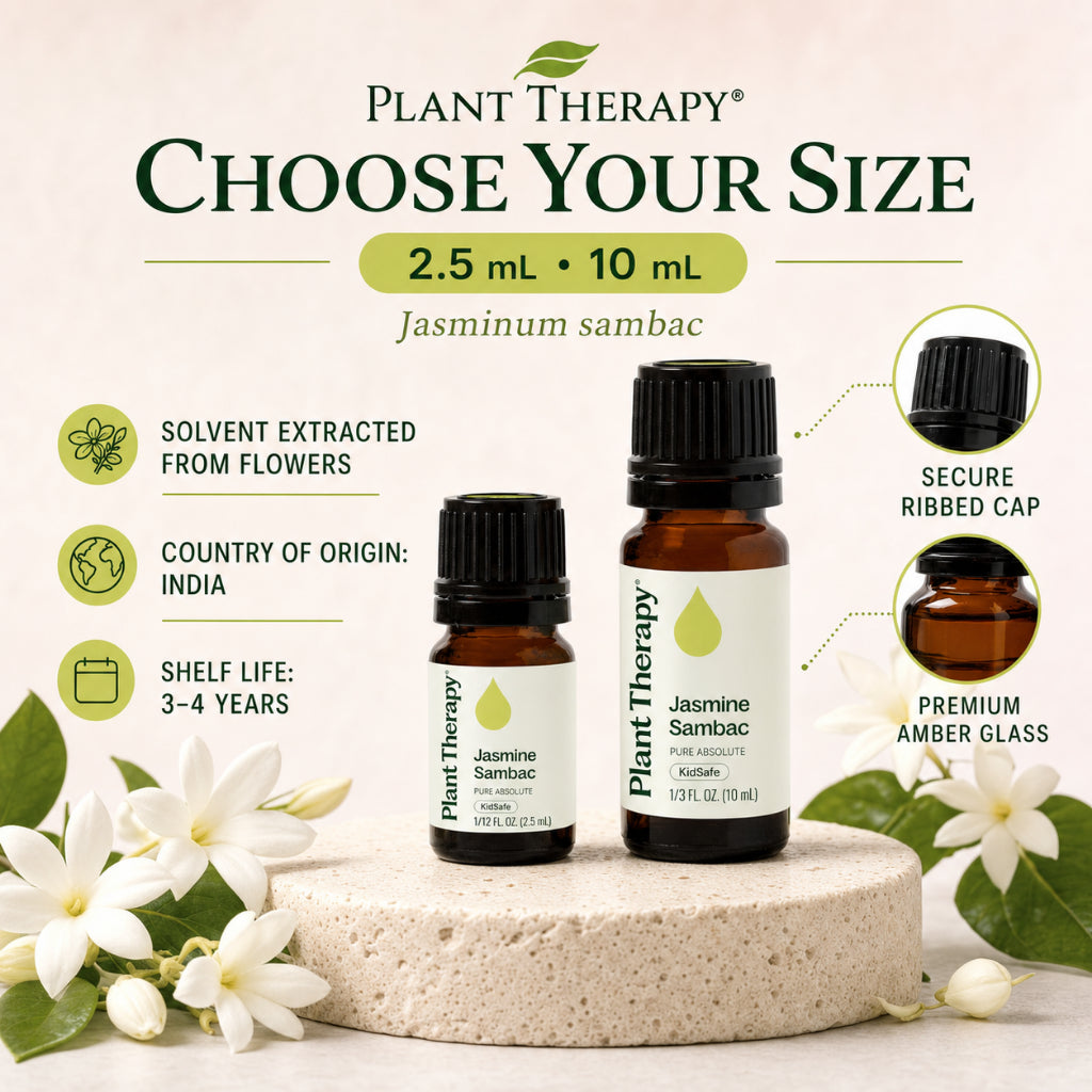 Plant Therapy Jasmine Sambac Pure Absolute Essential Oil