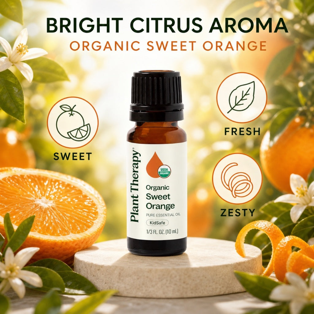 Plant Therapy Organic Sweet Orange Essential Oil
