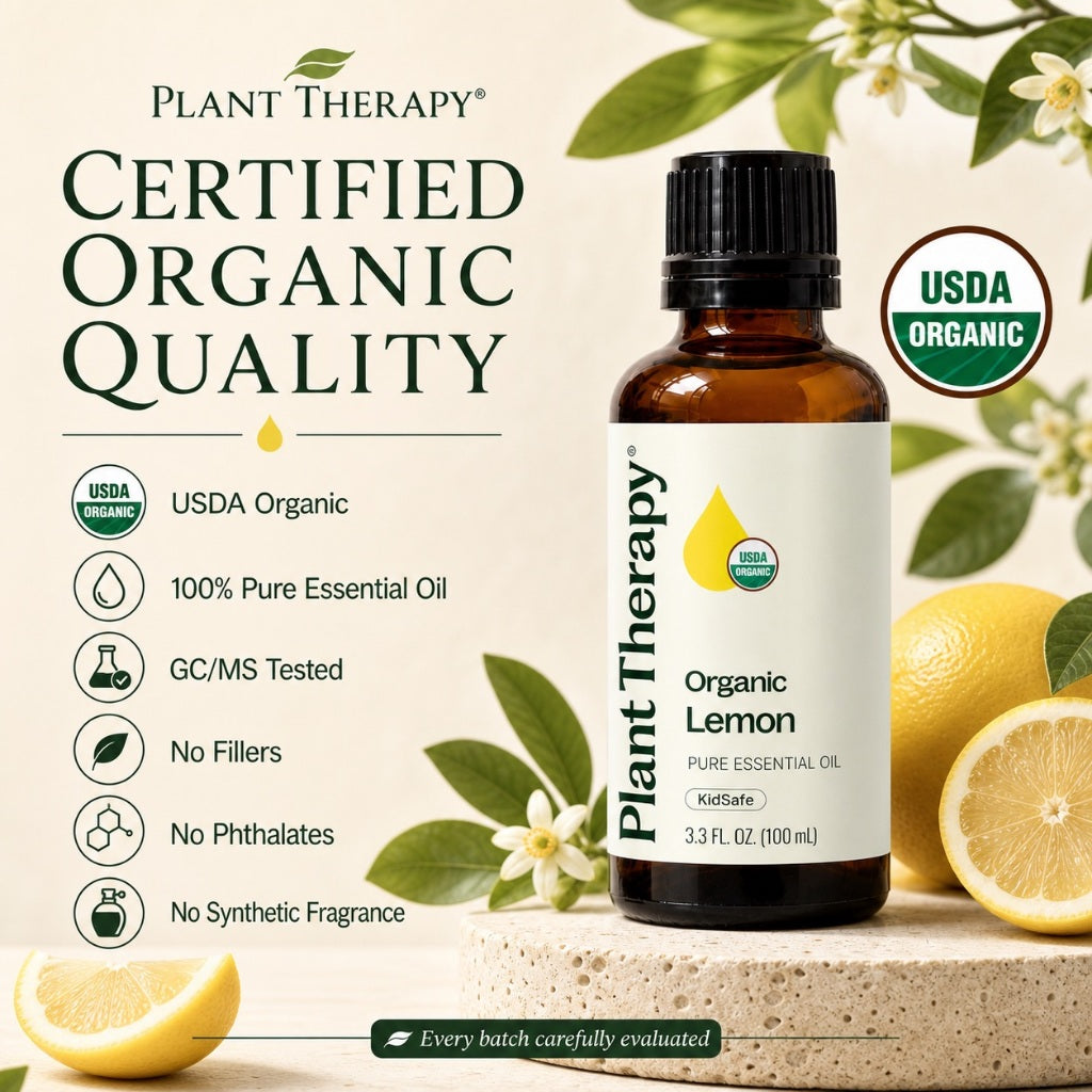 Plant Therapy Organic Lemon Essential Oil