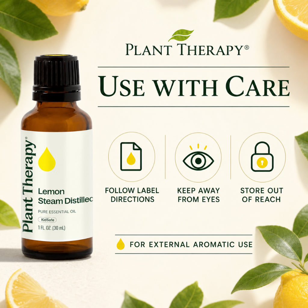 Plant Therapy Lemon Steam Distilled Essential Oil