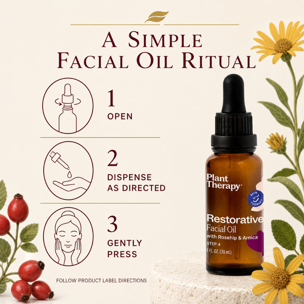 Plant Therapy Restorative Facial Oil with Arnica (Rosehip &amp; Grapeseed Face Oil)