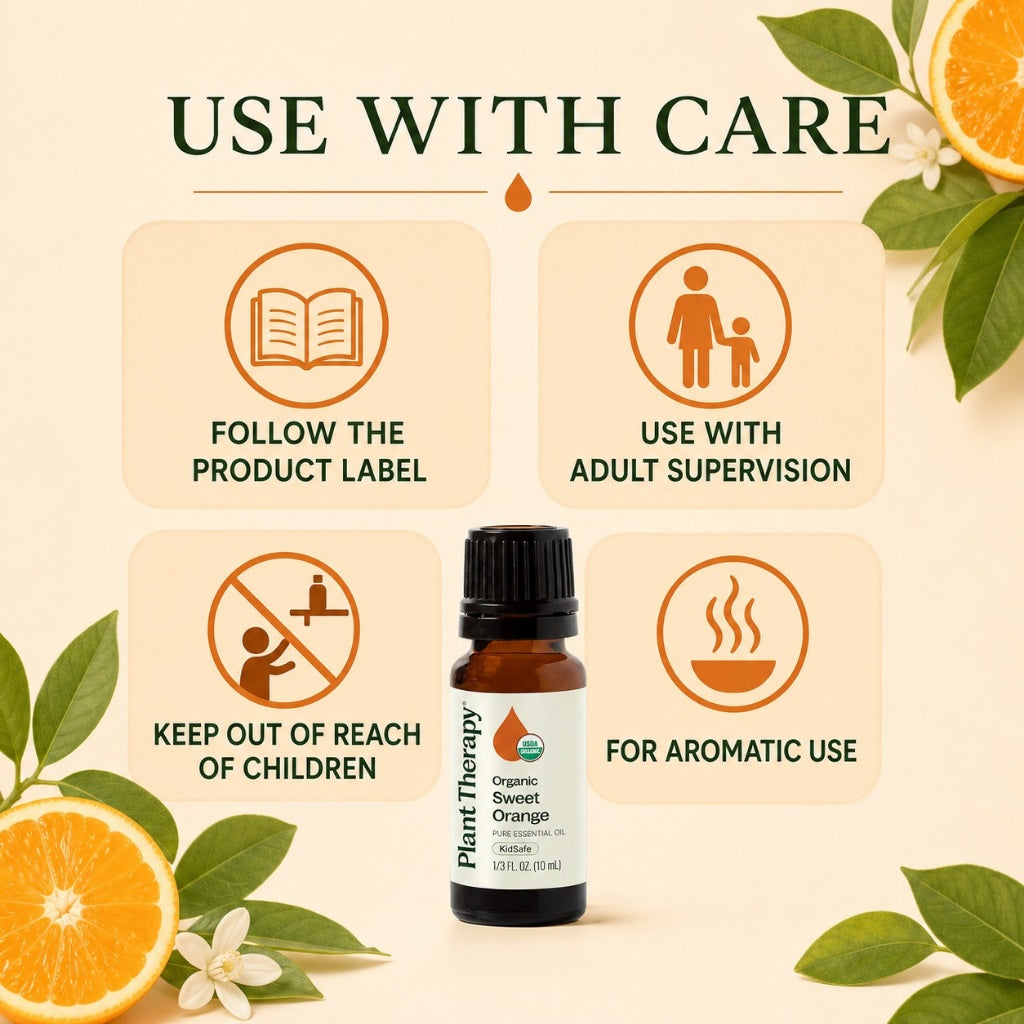 Plant Therapy Organic Sweet Orange Essential Oil