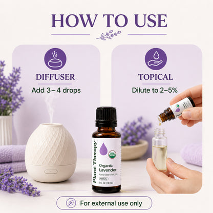 Plant Therapy Lavender Organic Essential Oil | Official SG Authorised Distributor