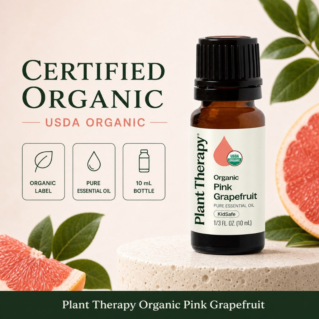 Plant Therapy Grapefruit Pink Organic Essential Oil