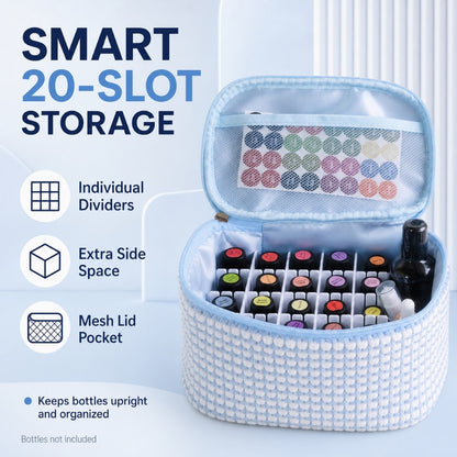 20-Slot Essential Oil Storage Case product image 2 – Nature Therapy Singapore