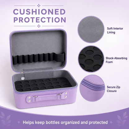 42-Slot Essential Oil Carrying Case – Purple product image 5 – Nature Therapy Singapore