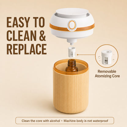 Smart Car &amp; Home Waterless Aroma Diffuser | Rechargeable | Premium Aluminum Design