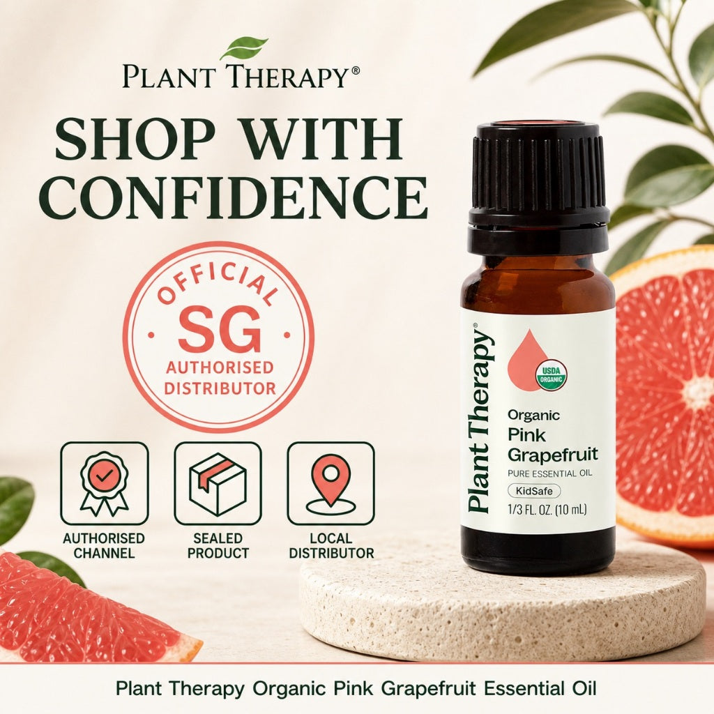 Plant Therapy Grapefruit Pink Organic Essential Oil