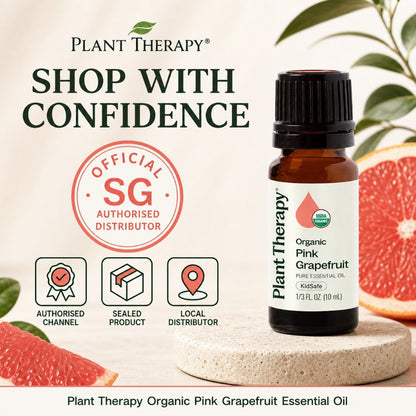 Plant Therapy Grapefruit Pink Organic Essential Oil