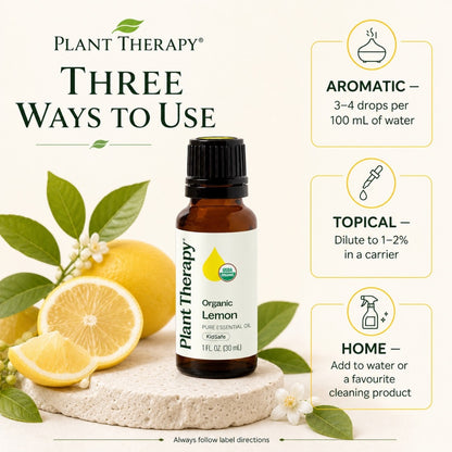 Plant Therapy Organic Lemon Essential Oil
