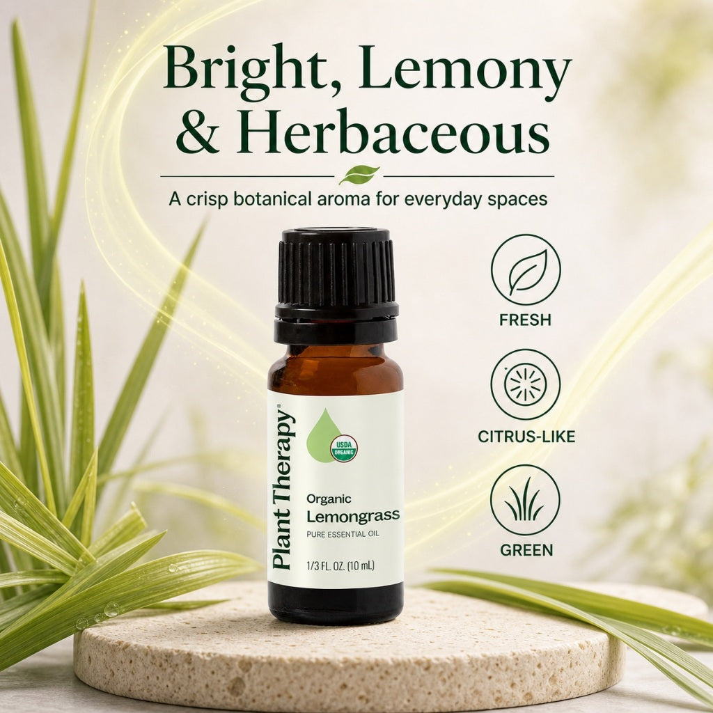 Plant Therapy Organic Lemongrass Essential Oil