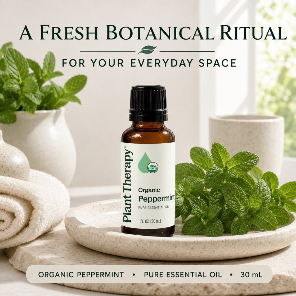 Plant Therapy Organic Peppermint Essential Oil  | Official SG Authorised Distributor