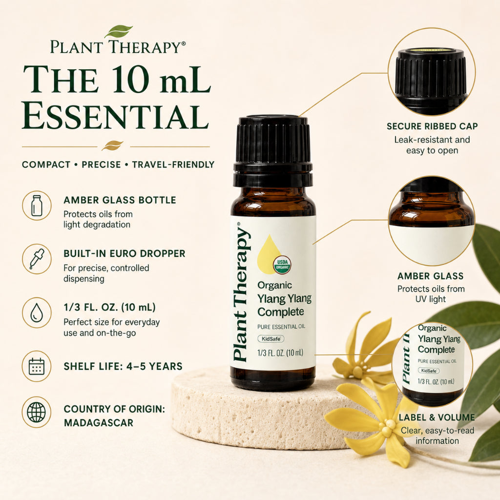 Plant Therapy Organic Ylang Ylang Complete Essential Oil