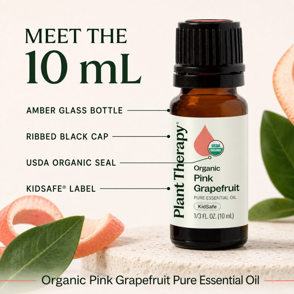 Plant Therapy Grapefruit Pink Organic Essential Oil
