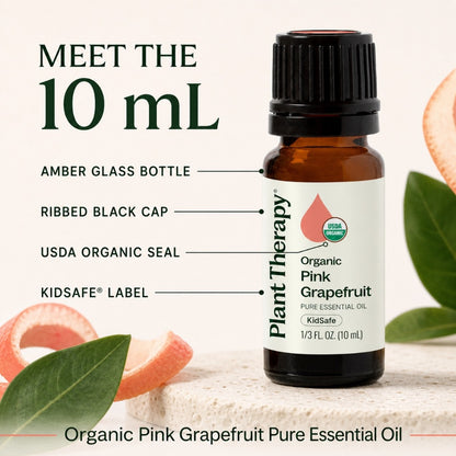 Plant Therapy Grapefruit Pink Organic Essential Oil