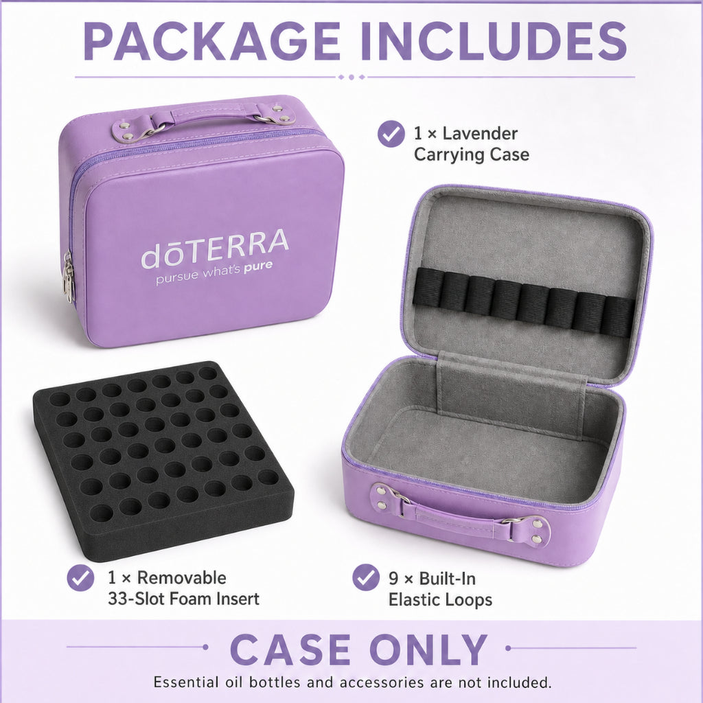42-Slot Essential Oil Carrying Case – Purple product image 8 – Nature Therapy Singapore
