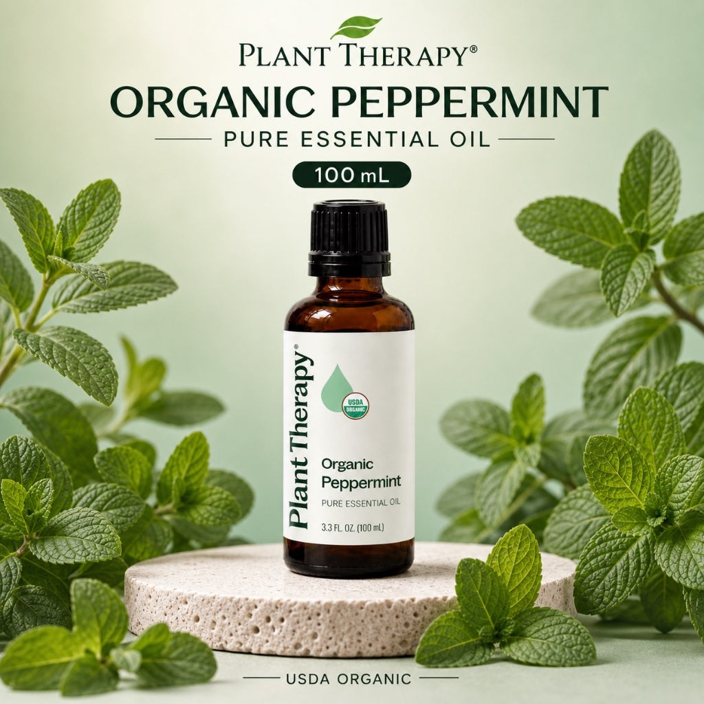 Plant Therapy Organic Peppermint Essential Oil  | Official SG Authorised Distributor