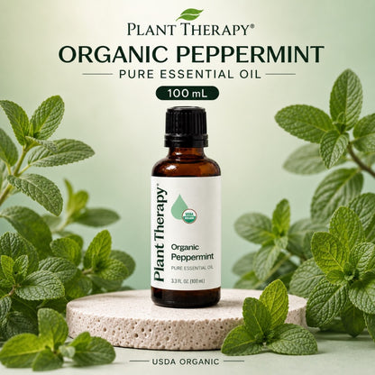 Plant Therapy Organic Peppermint Essential Oil  | Official SG Authorised Distributor