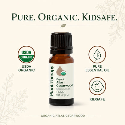 Plant Therapy Organic Cedarwood Atlas Essential Oil