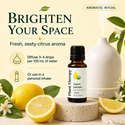 Plant Therapy Organic Lemon Essential Oil