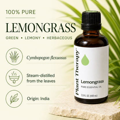 Plant Therapy Lemongrass Essential Oil