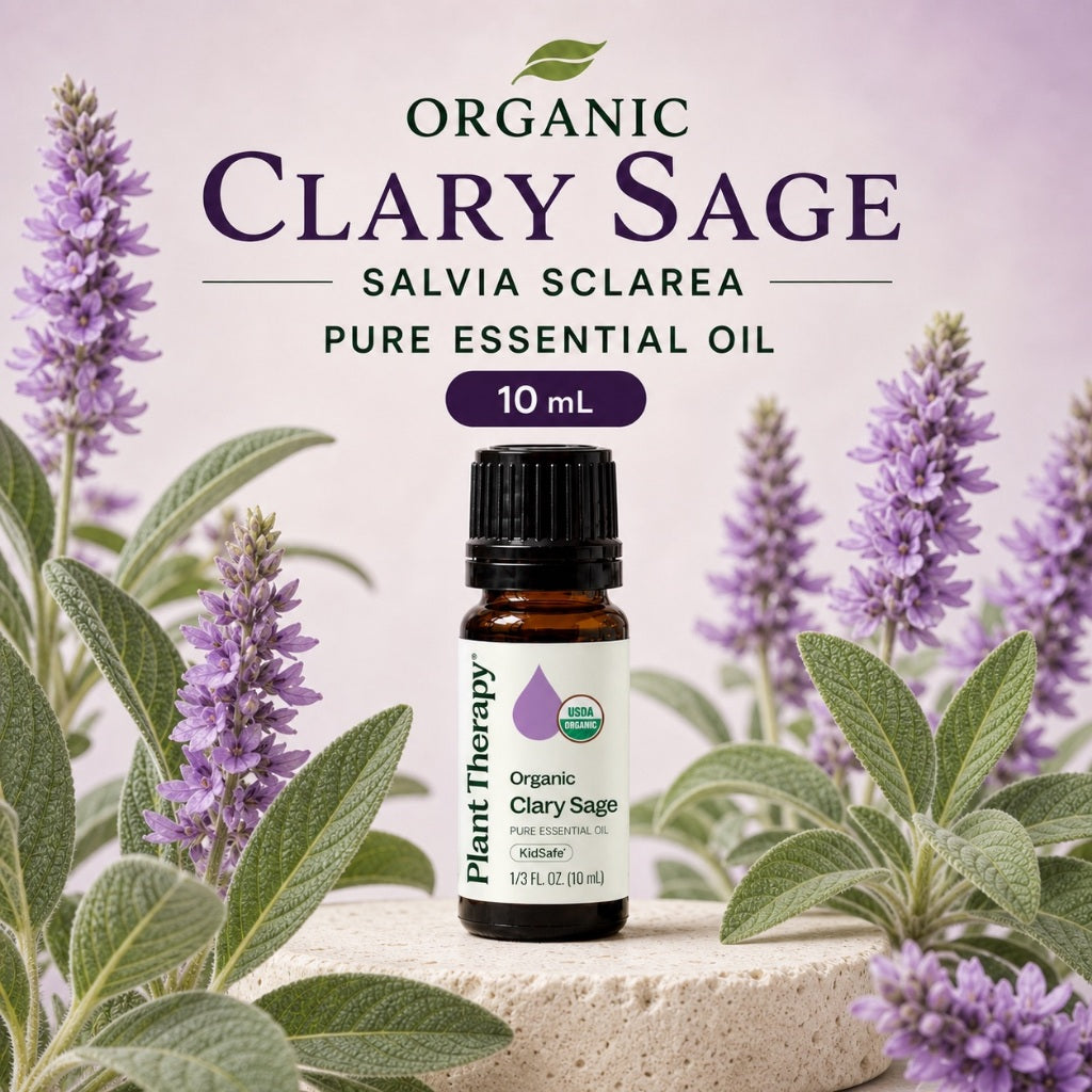 Plant Therapy Organic Clary Sage Essential Oil 10ml