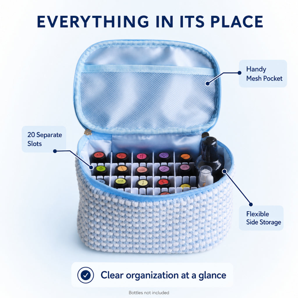 20-Slot Essential Oil Storage Case product image 6 – Nature Therapy Singapore
