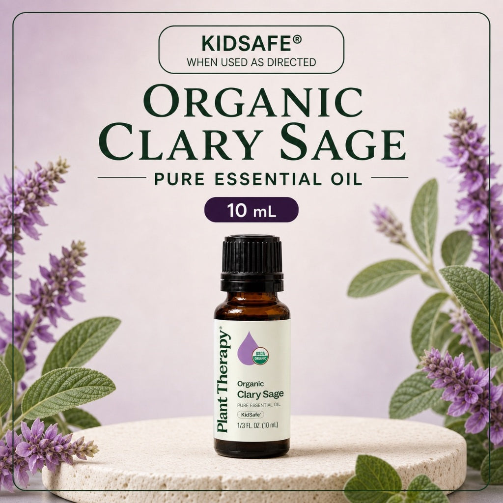 Plant Therapy Organic Clary Sage Essential Oil 10ml