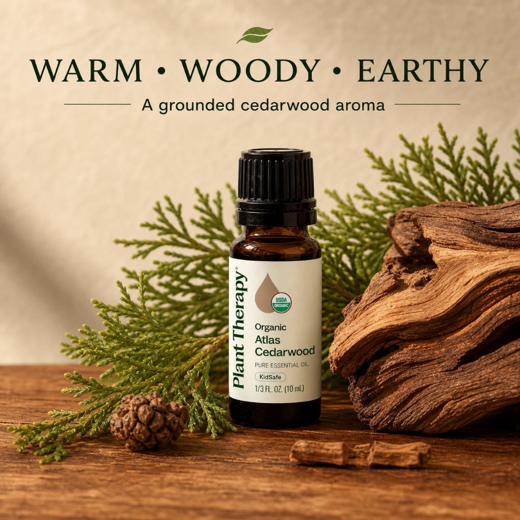 Plant Therapy Organic Cedarwood Atlas Essential Oil