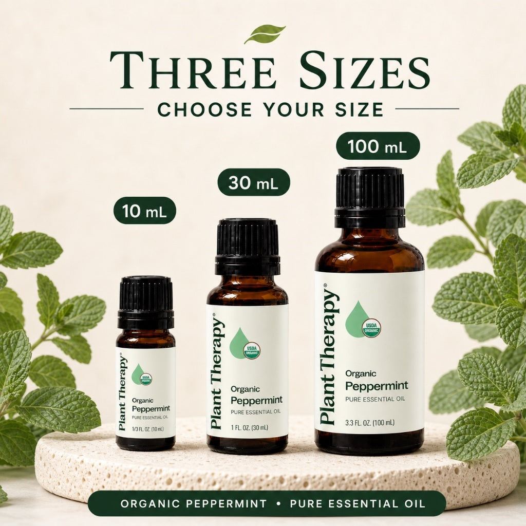 Plant Therapy Organic Peppermint Essential Oil  | Official SG Authorised Distributor