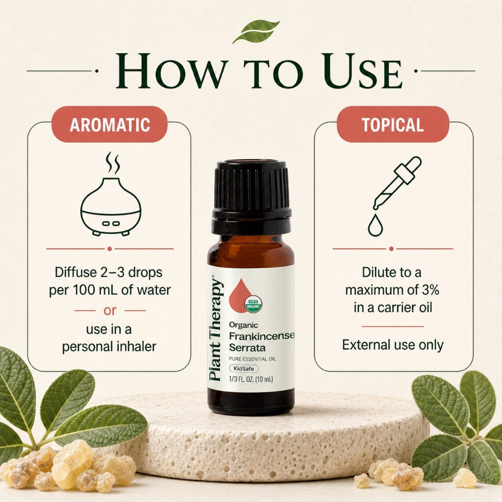 Plant Therapy Organic Frankincense Serrata Essential Oil