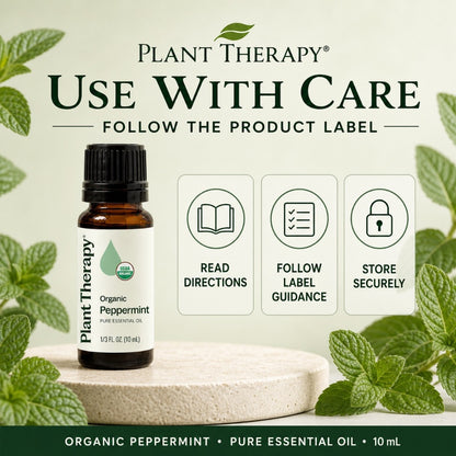 Plant Therapy Organic Peppermint Essential Oil  | Official SG Authorised Distributor