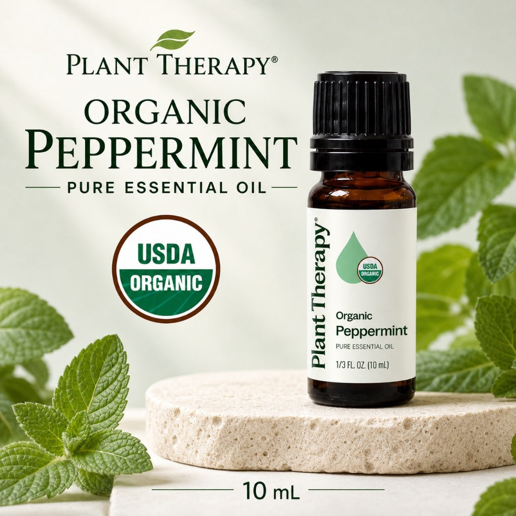 Plant Therapy Organic Peppermint Essential Oil  | Official SG Authorised Distributor