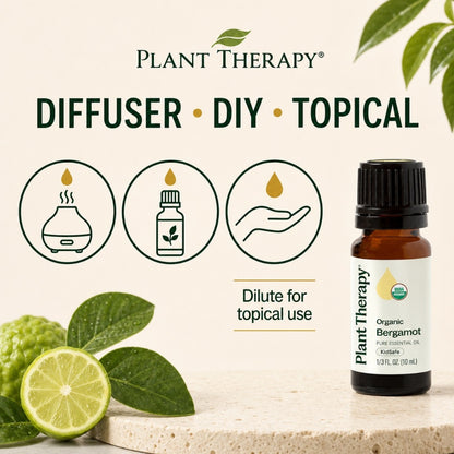 Plant Therapy Organic Bergamot Essential Oil