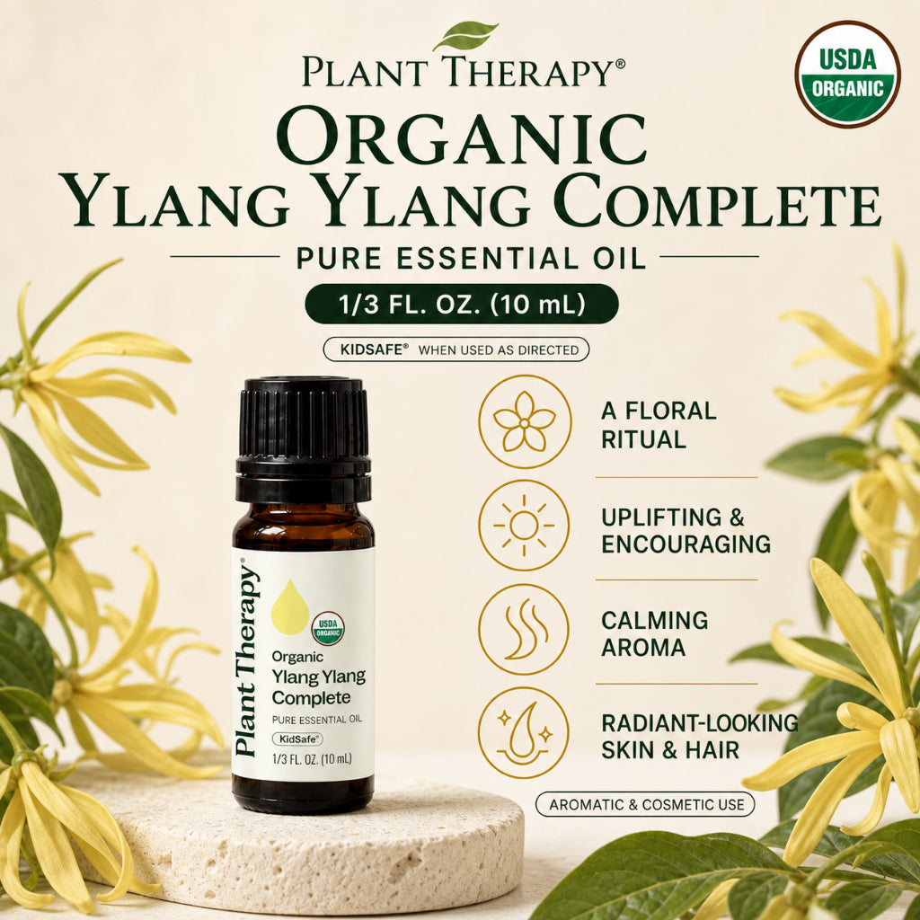 Plant Therapy Organic Ylang Ylang Complete Essential Oil