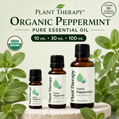 Plant Therapy Organic Peppermint Essential Oil  | Official SG Authorised Distributor