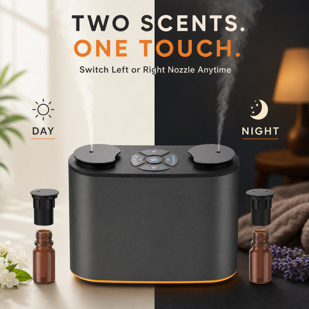 Rechargeable Dual Spray Nozzle Waterless Diffuser