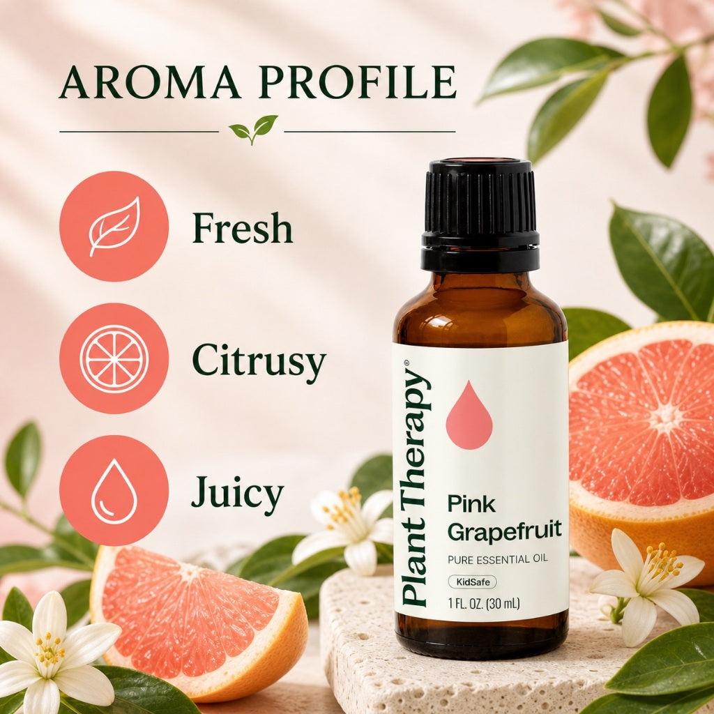 Plant Therapy Grapefruit Pink Essential Oil