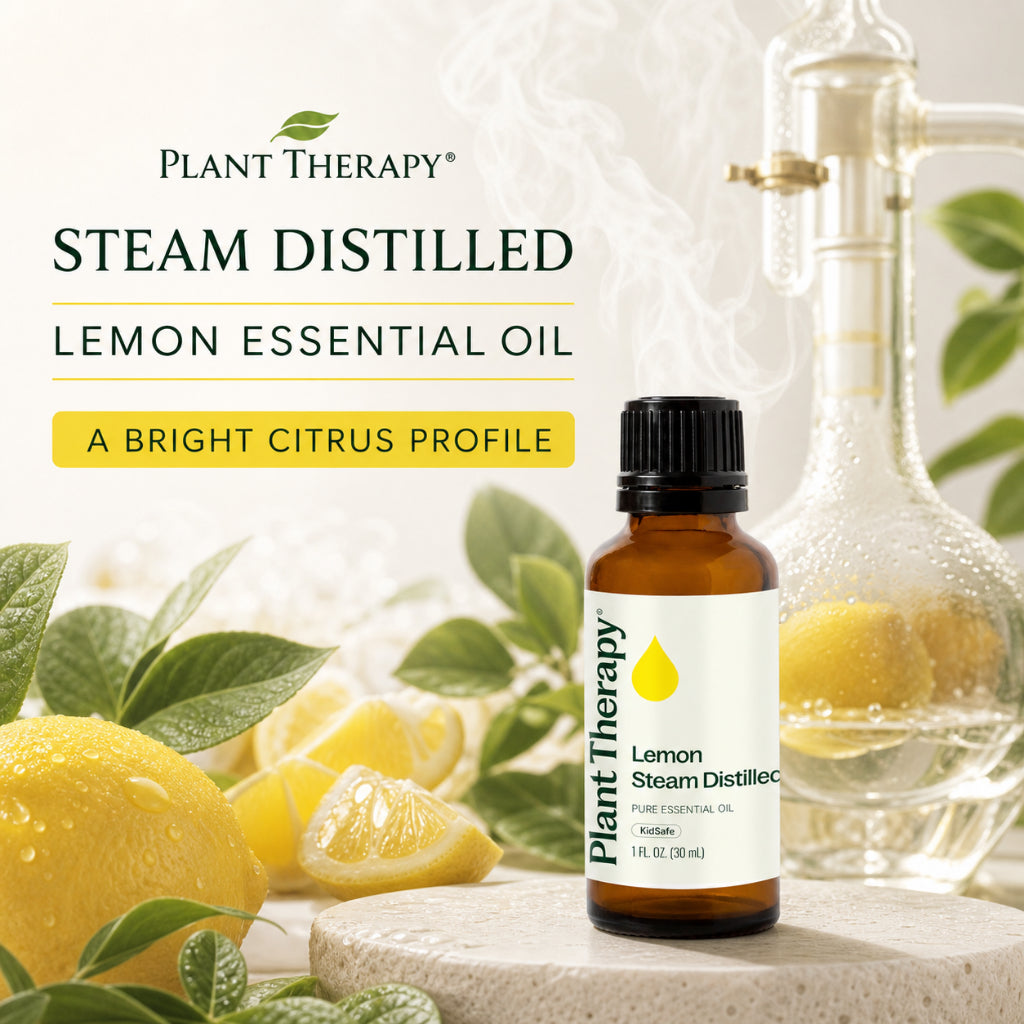 Plant Therapy Lemon Steam Distilled Essential Oil