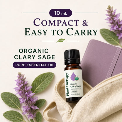 Plant Therapy Organic Clary Sage Essential Oil 10ml